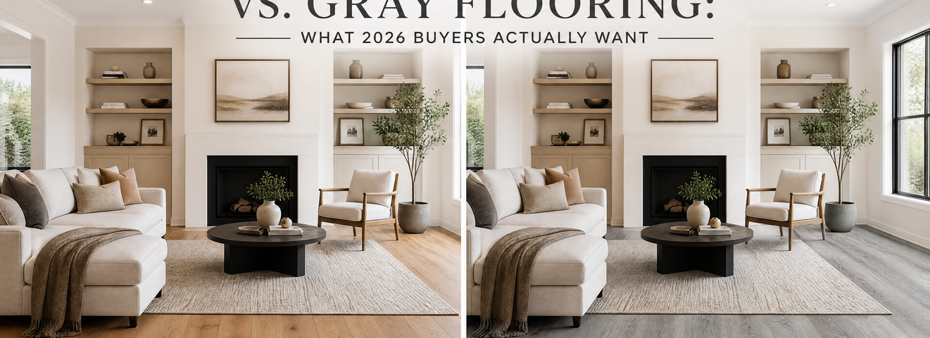 Warm Wood Tones vs. Gray Flooring: What 2026 Buyers Actually Want