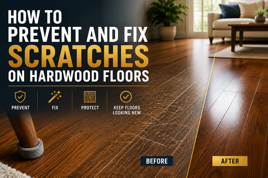 How to Prevent and Fix Scratches on Hardwood Floors