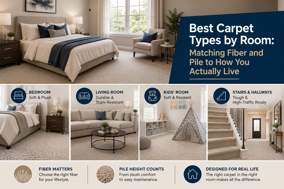 Best Carpet Types by Room: Matching Fiber and Pile to How You Actually Live