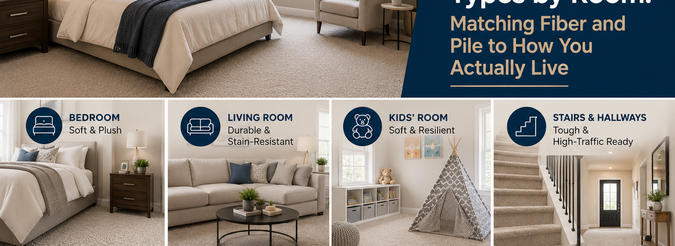 Best Carpet Types by Room: Matching Fiber and Pile to How You Actually Live