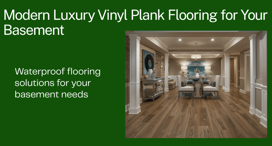Waterproof Vinyl Flooring for Basements in Scranton & Wilkes-Barre NEPA