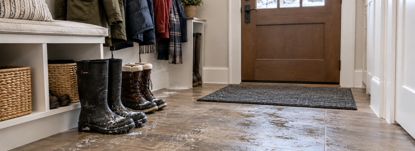 Mudroom and Entryway Flooring That Handles Snow, Slush, and Salt