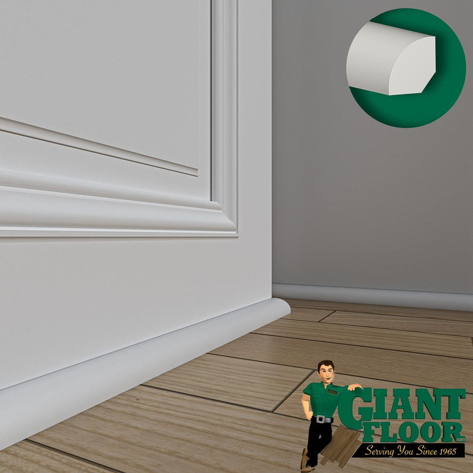 White Waterproof Quarter Round