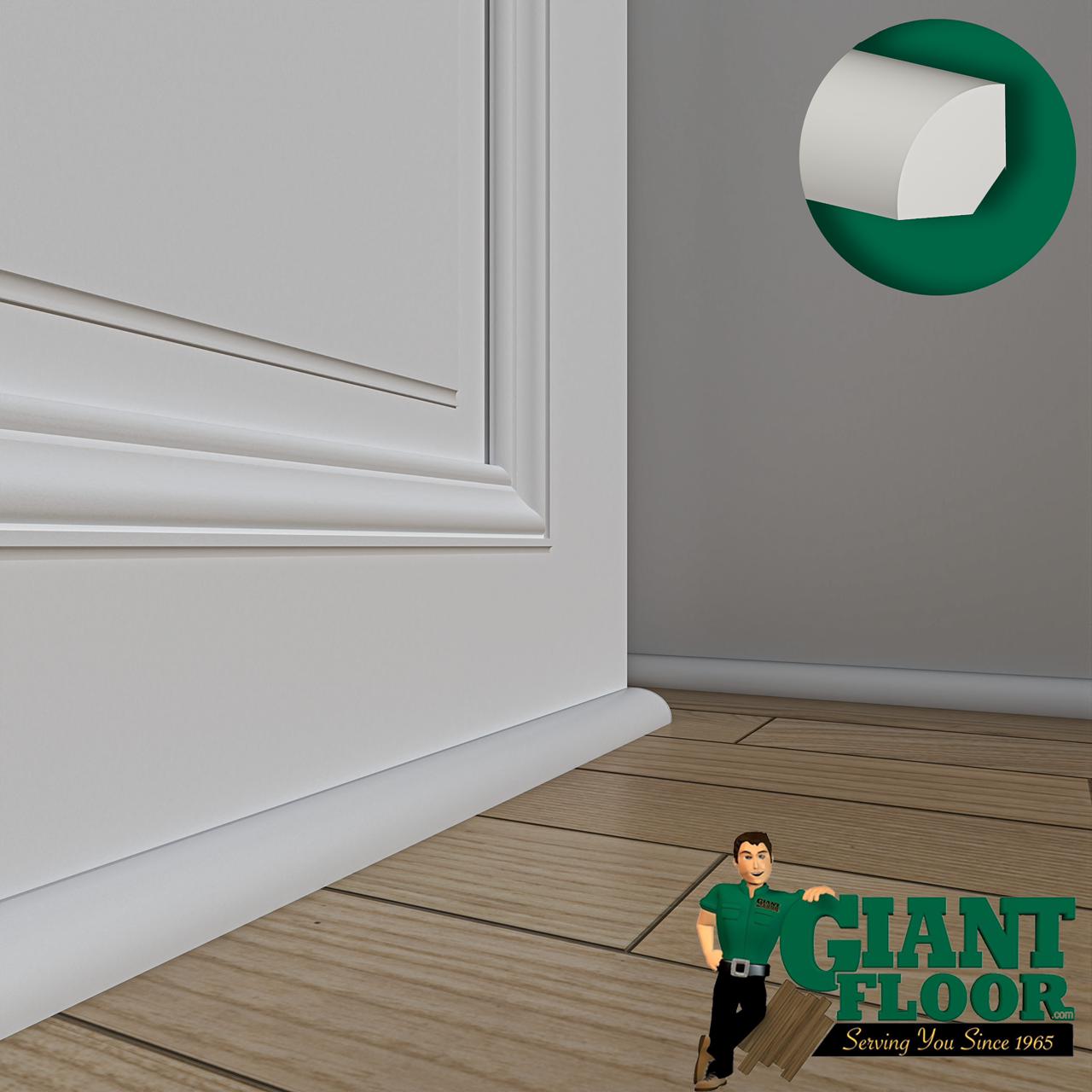 White Waterproof Quarter Round