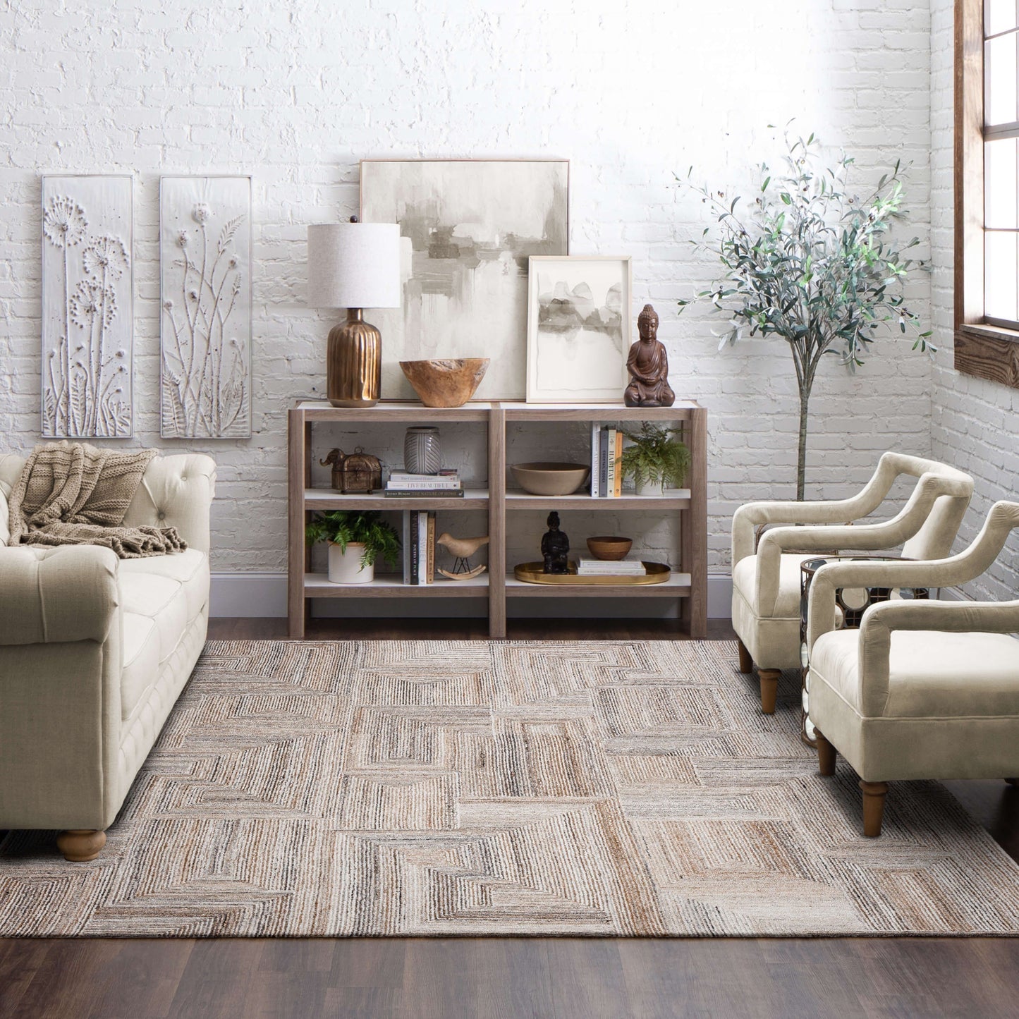 Forsyth Park Cloverdale Beige Steel