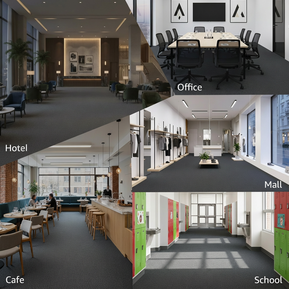 Valor Ultimus – Trenton Charcoal Carpet Tile #7010