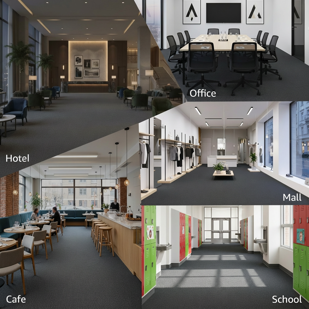 Valor Ultimus – Trenton Charcoal Carpet Tile #7010