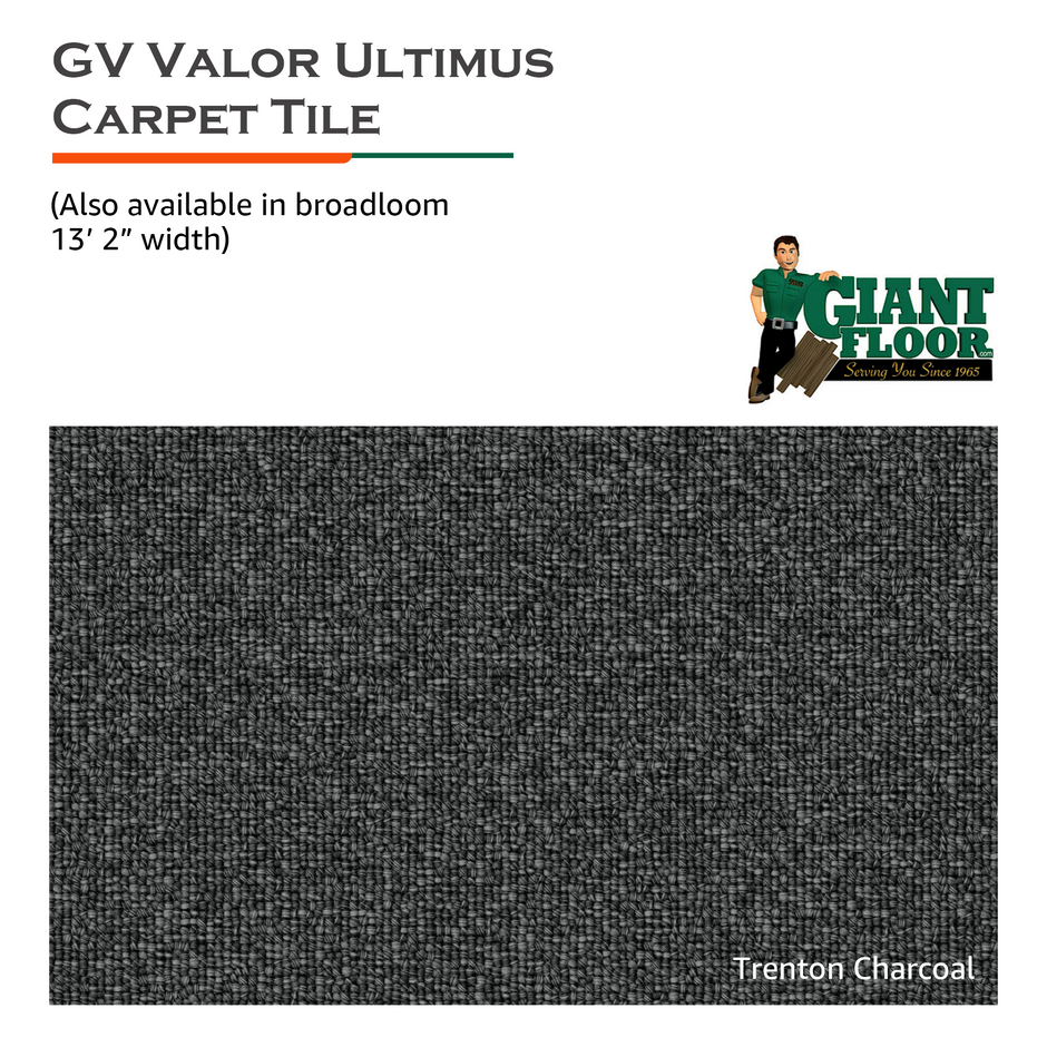 Valor Ultimus – Trenton Charcoal Carpet Tile #7010
