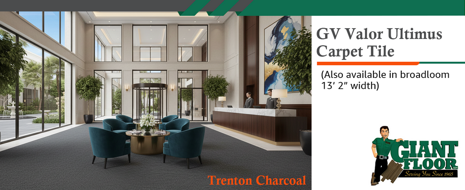 Valor Ultimus – Trenton Charcoal Carpet Tile #7010