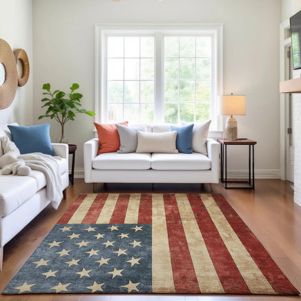 American Flag Area Rug