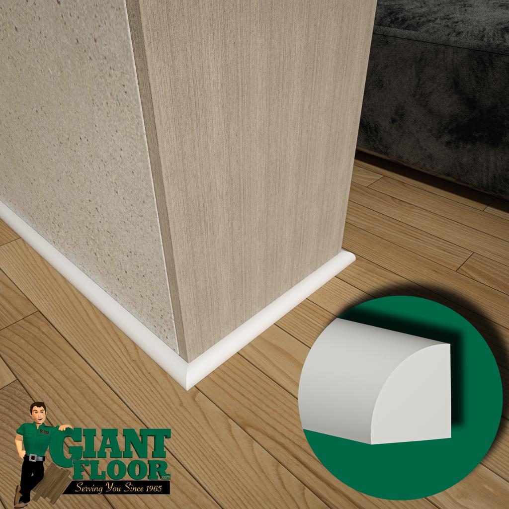 White Waterproof Quarter Round