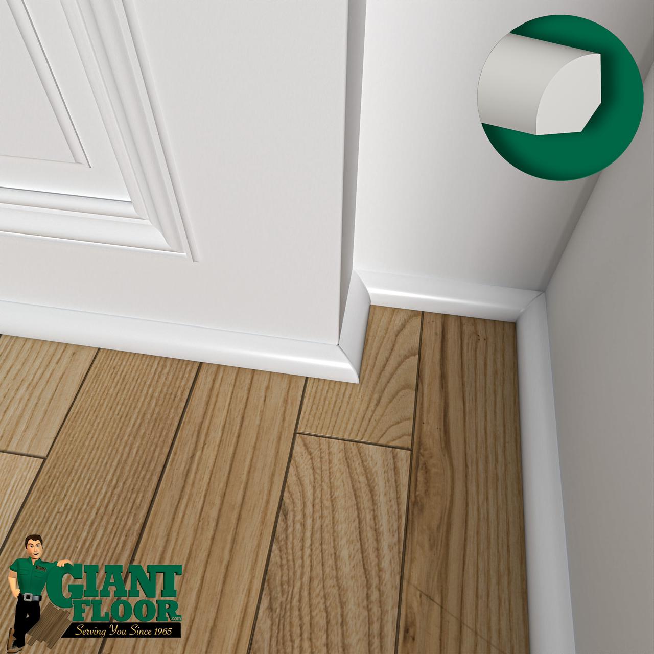 White Waterproof Quarter Round